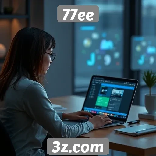 Exploração das principais funcionalidades do site 77ee