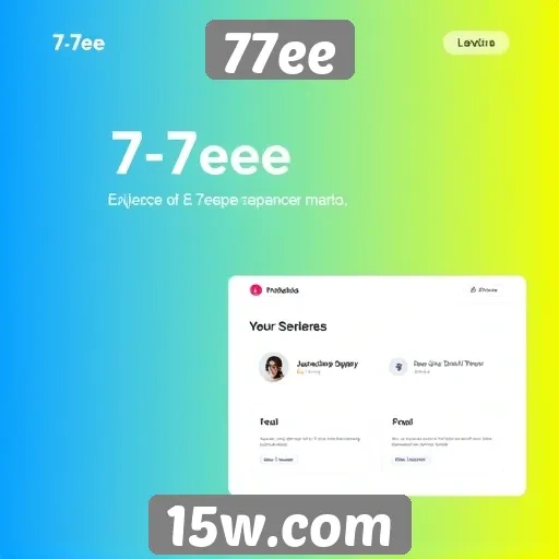 Análise da interface do usuário do site 77ee